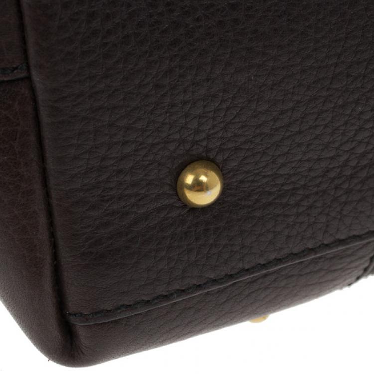 Pre Owned Dolce and Gabbana Brown Leather Tote