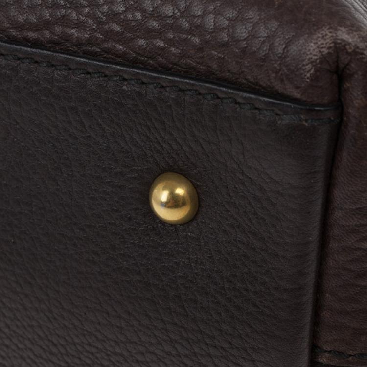 Pre Owned Dolce and Gabbana Brown Leather Tote