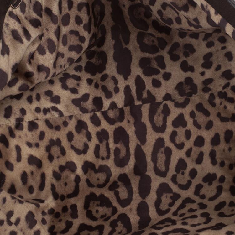 Pre Owned Dolce and Gabbana Brown Leather Tote