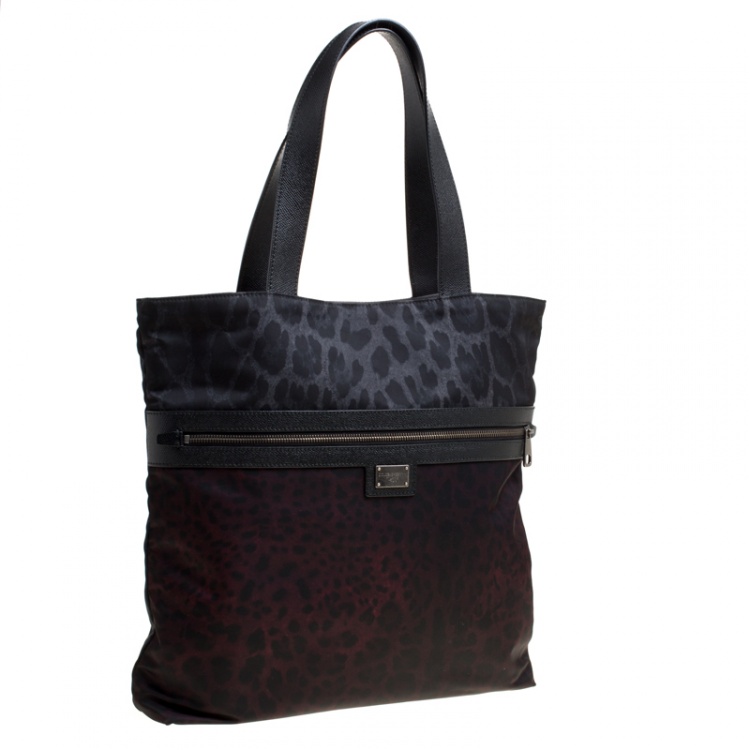 Pre Owned Dolce & Gabbana Multicolor Leopard Print Tote