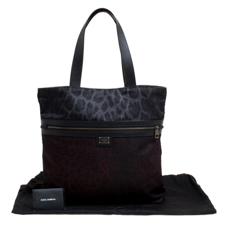 Pre Owned Dolce & Gabbana Multicolor Leopard Print Tote