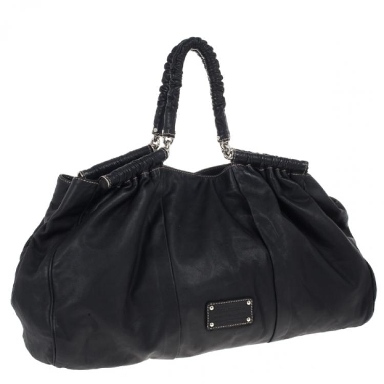 Pre Owned Dolce and Gabbana Black Miss Lexington Satchel
