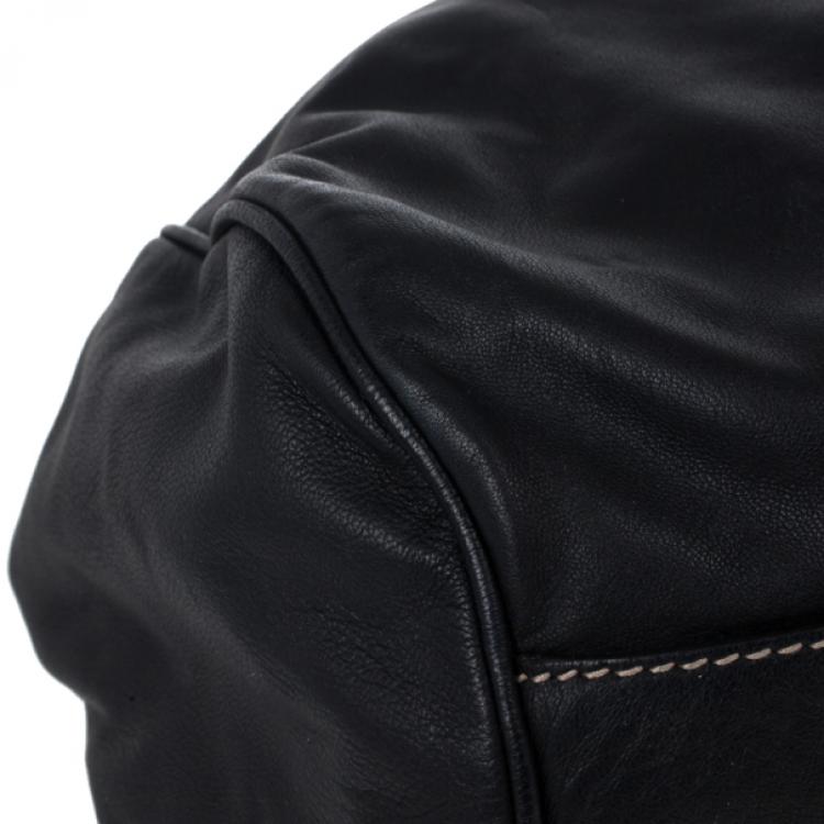 Pre Owned Dolce and Gabbana Black Miss Lexington Satchel