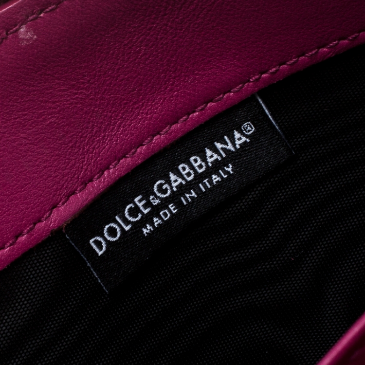 Pre Owned Dolce & Gabbana Multicolor Majolica Printed Leather Zip Around Wallet
