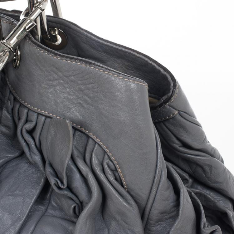 Pre Owned Dolce and Gabbana Miss Brooke Ruffle Hobo