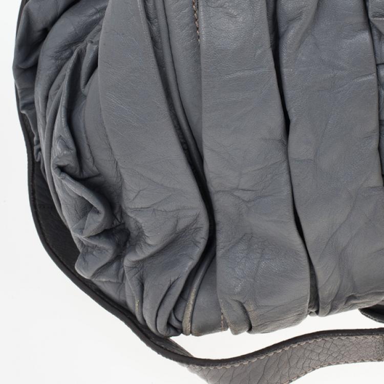 Pre Owned Dolce and Gabbana Miss Brooke Ruffle Hobo