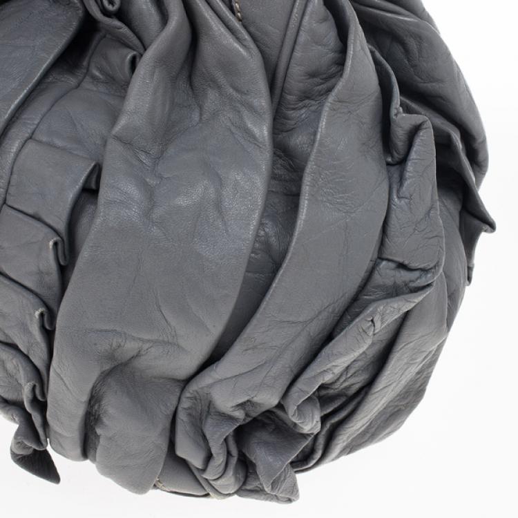 Pre Owned Dolce and Gabbana Miss Brooke Ruffle Hobo