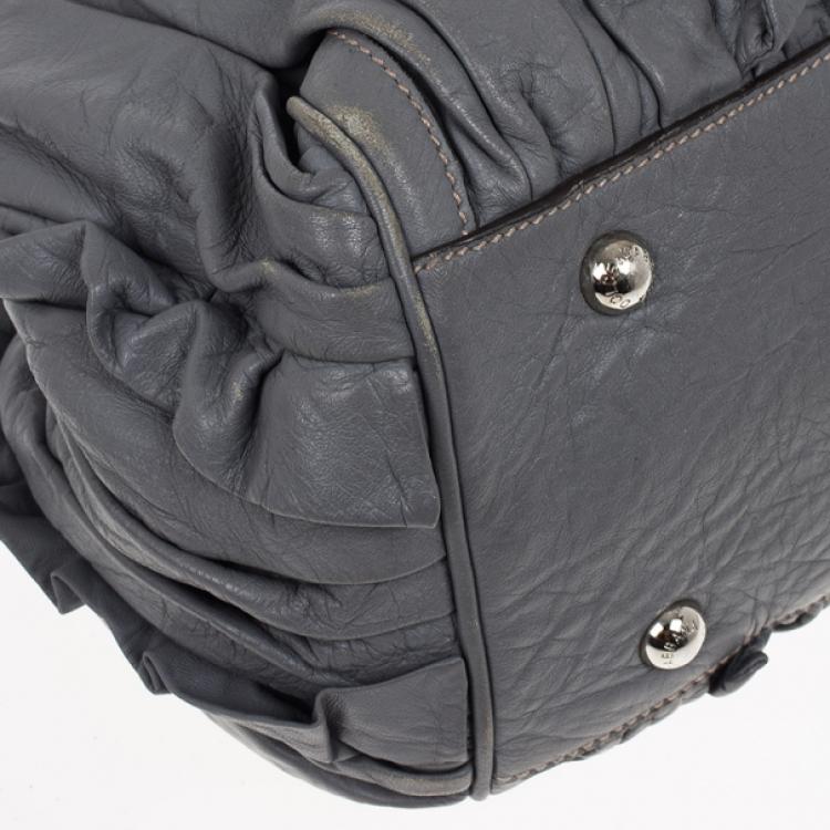 Pre Owned Dolce and Gabbana Miss Brooke Ruffle Hobo