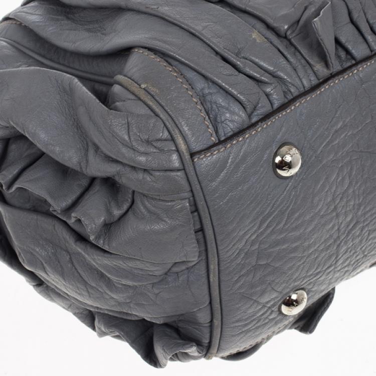 Pre Owned Dolce and Gabbana Miss Brooke Ruffle Hobo