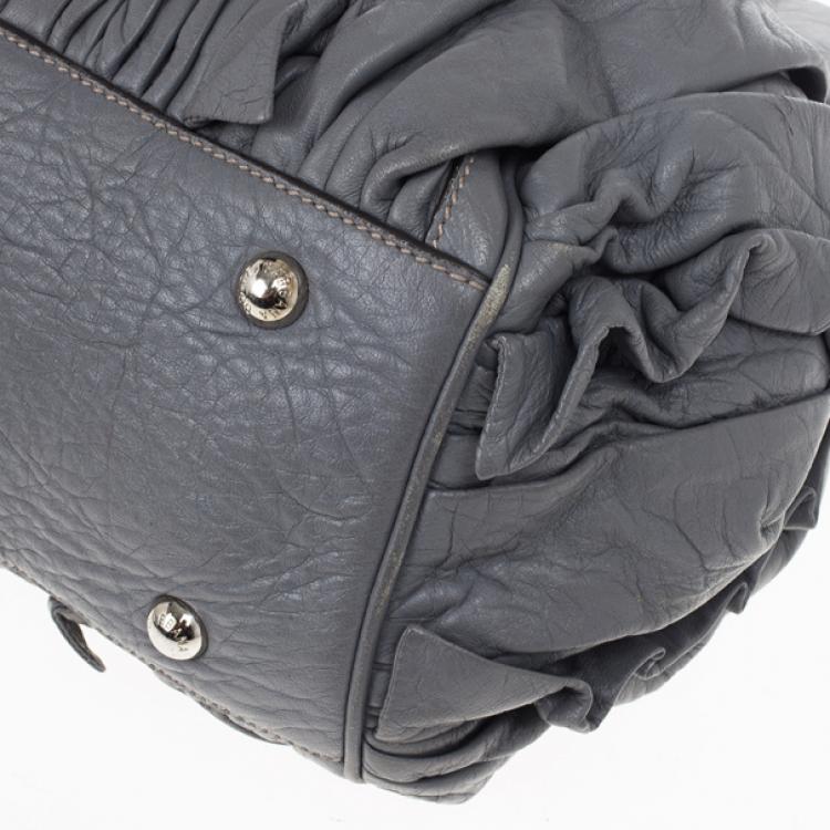Pre Owned Dolce and Gabbana Miss Brooke Ruffle Hobo