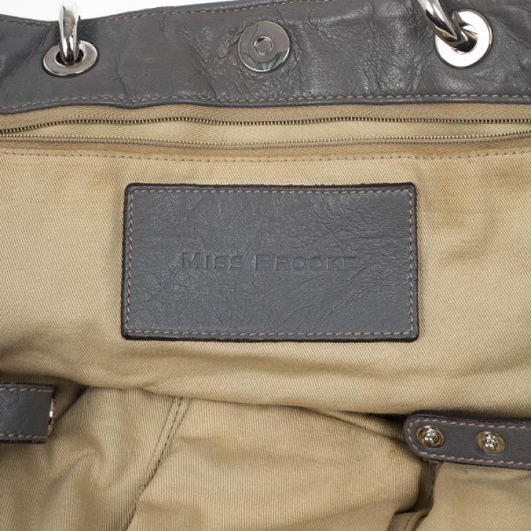 Pre Owned Dolce and Gabbana Miss Brooke Ruffle Hobo