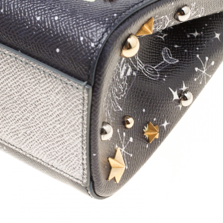 Pre Owned Dolce and Gabbana Multicolor Leather DG Astronaut Embe Miss Sicily Top Handle Bag