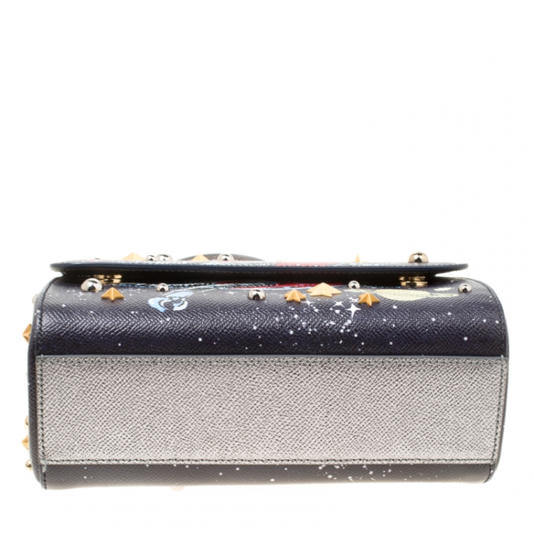 Pre Owned Dolce and Gabbana Multicolor Leather DG Astronaut Embe Miss Sicily Top Handle Bag