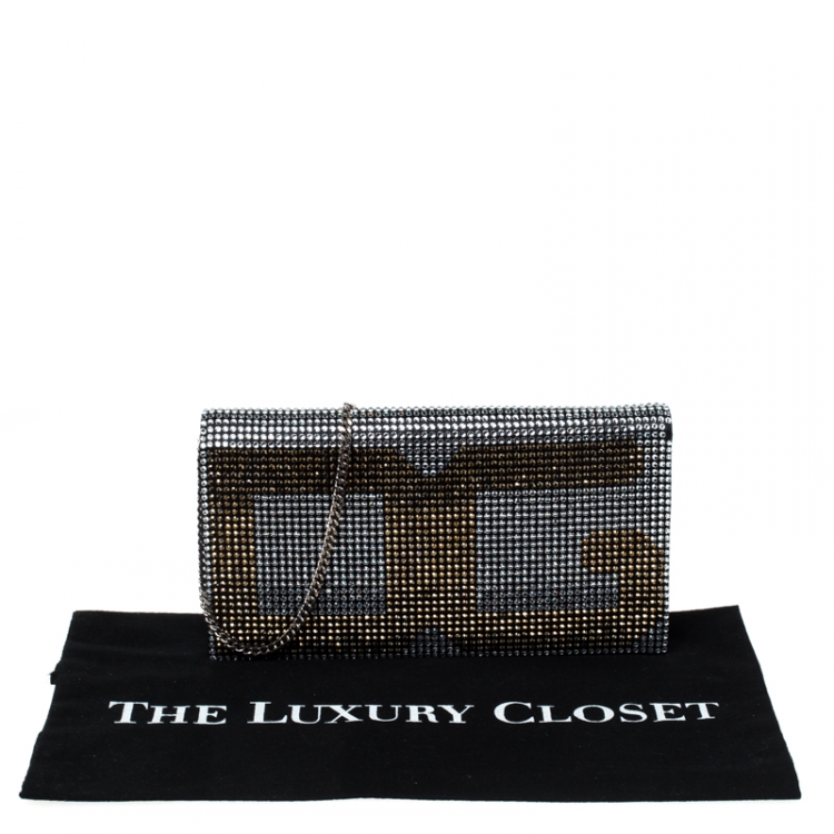 Pre Owned Dolce & Gabbana Crystal Embellished Shoulder Bag