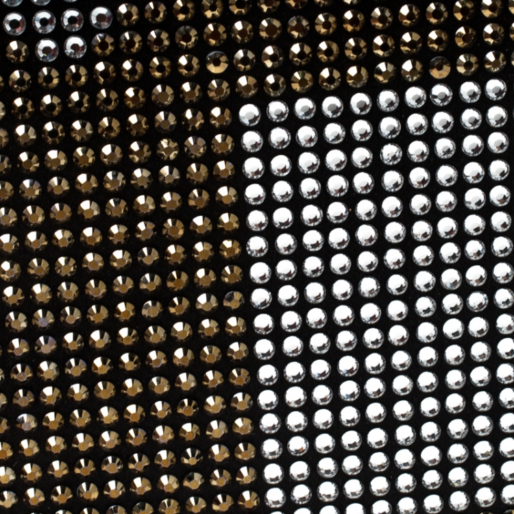 Pre Owned Dolce & Gabbana Crystal Embellished Shoulder Bag