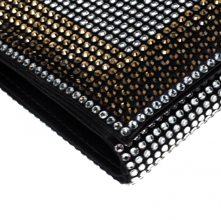 Pre Owned Dolce & Gabbana Crystal Embellished Shoulder Bag