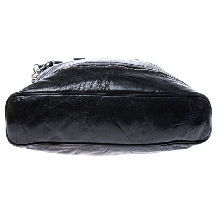 Pre Owned Dolce & Gabbana Black Leather Tote