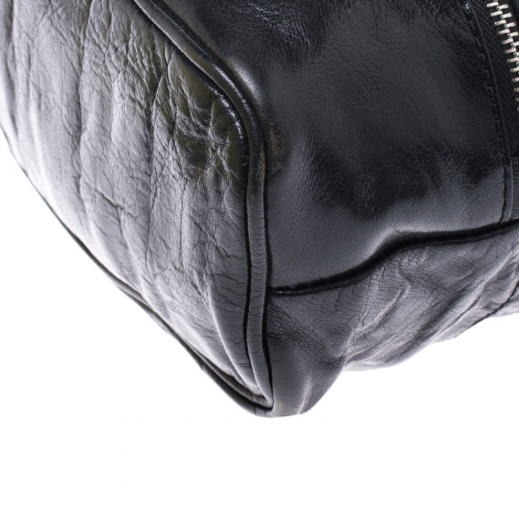 Pre Owned Dolce & Gabbana Black Leather Tote