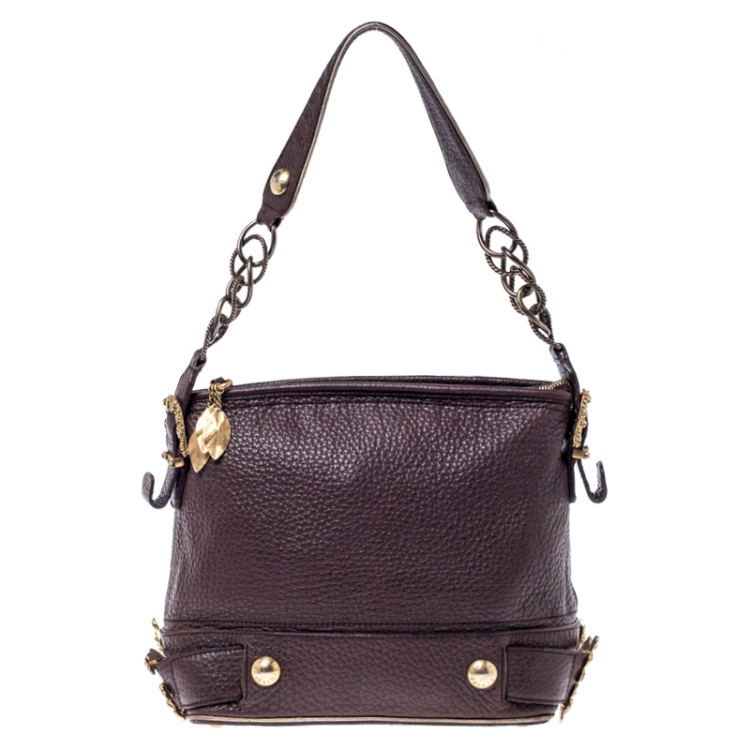 Dolce & Gabbana Dark Brown Leather Baroque Shoulder Bag Dolce & Gabbana |  TLC