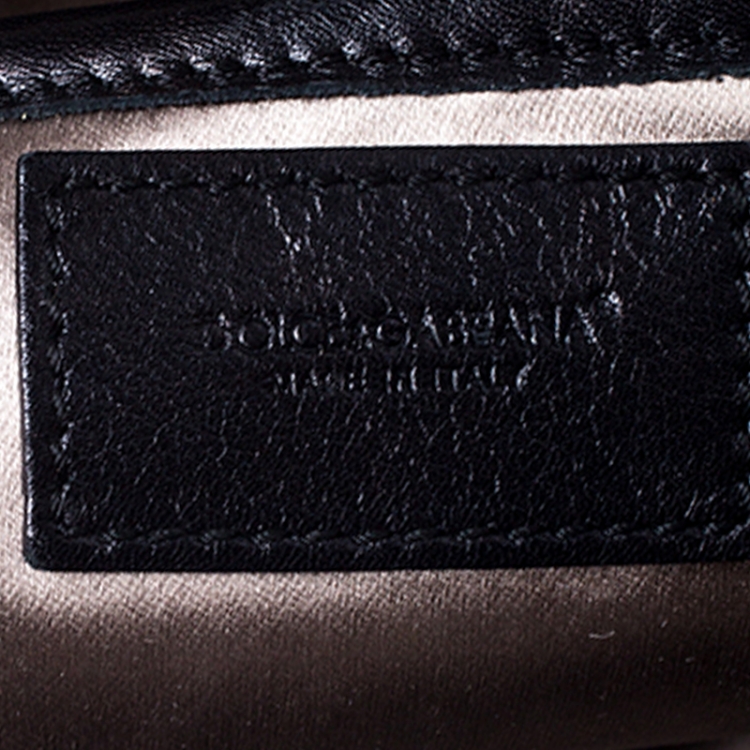 Pre Owned Dolce & Gabbana Black Patent Leather Miss Bunny Tote