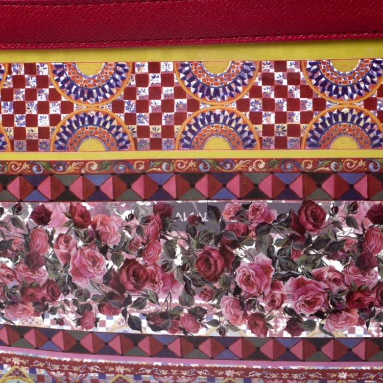 Pre Owned Dolce & Gabbana Multicolor PVC and Leather Pouch