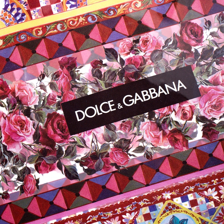 Pre Owned Dolce & Gabbana Multicolor PVC and Leather Pouch