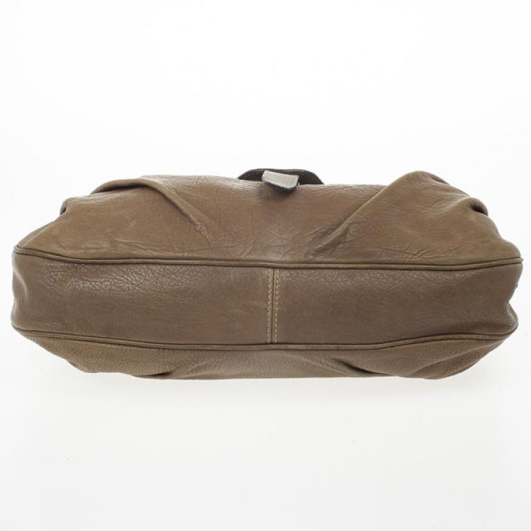 Pre Owned Dolce and Gabbana Pebble Leather Slouchy Large Hobo