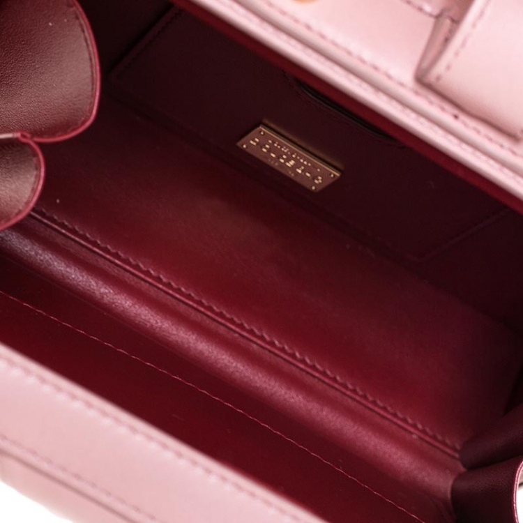 Pre Owned Dolce & Gabbana Pink Quilted Leather Box Top Handle Bag