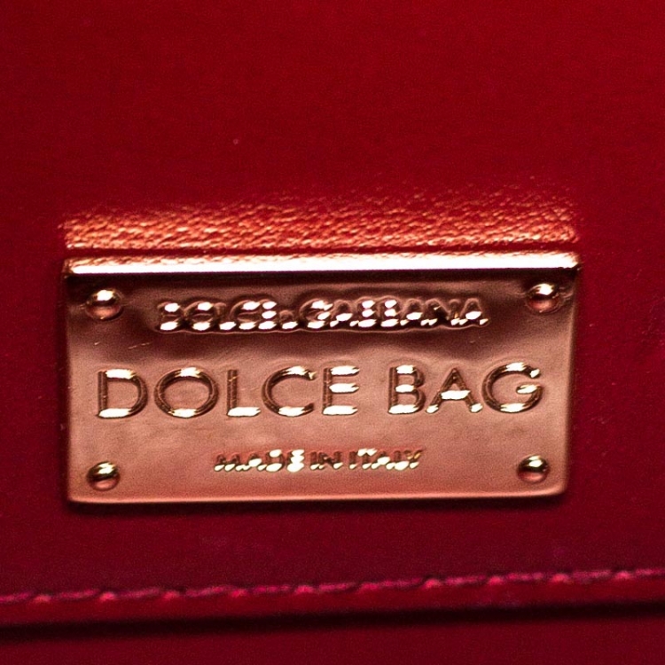Pre Owned Dolce & Gabbana Pink Quilted Leather Box Top Handle Bag