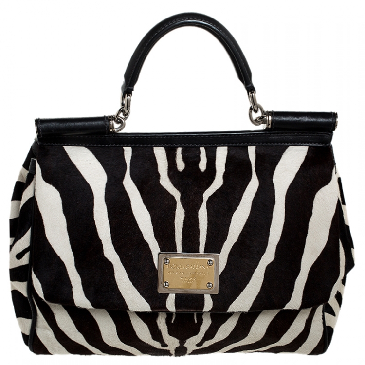 dolce and gabbana zebra bag