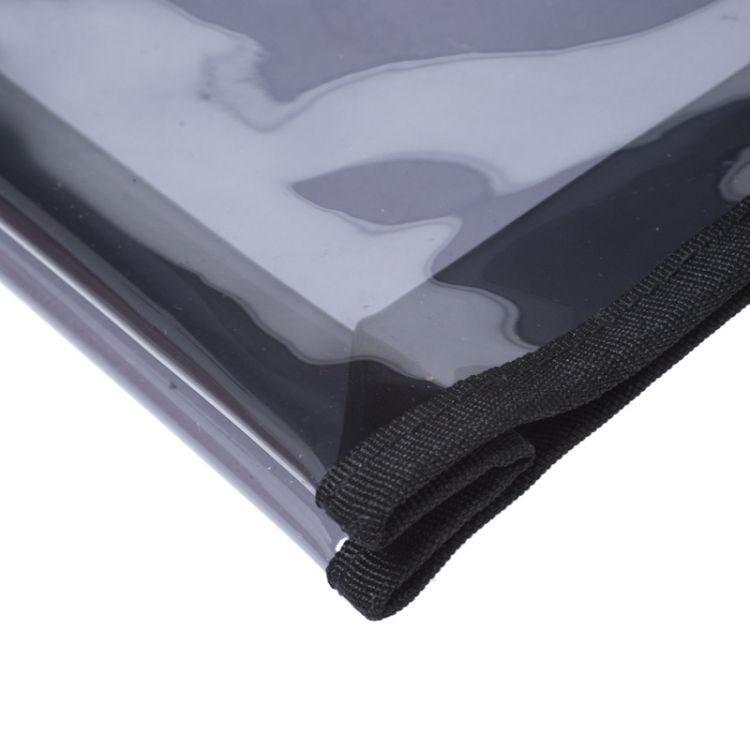 Pre Owned Dolce & Gabbana Clear Black PVC Swimsuit Pouch