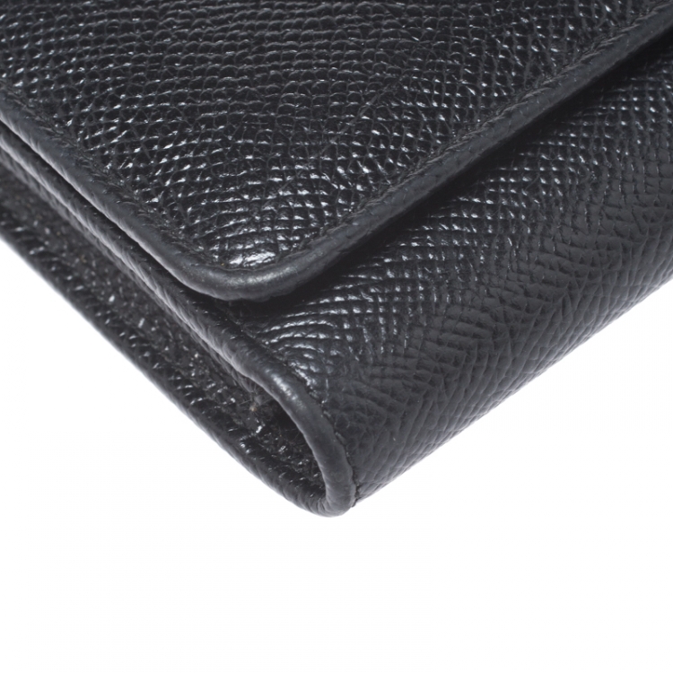 Pre Owned Dolce & Gabbana Black Leather Viva La Mama Miss Sicily WOC