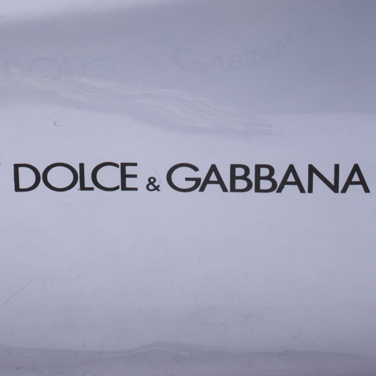 Pre Owned Dolce & Gabbana Black Transparent PVC Swimsuit Pouch