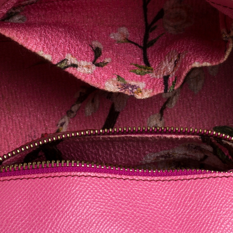 Pre Owned Dolce & Gabbana Multicolor Lizard Embossed Leather Medium Miss Sicily Top Handle Bag