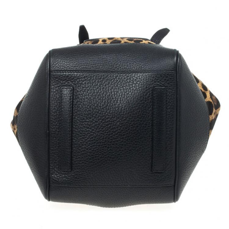 Pre Owned Dolce and Gabbana 'Animalier' Duffel Satchel Handbag