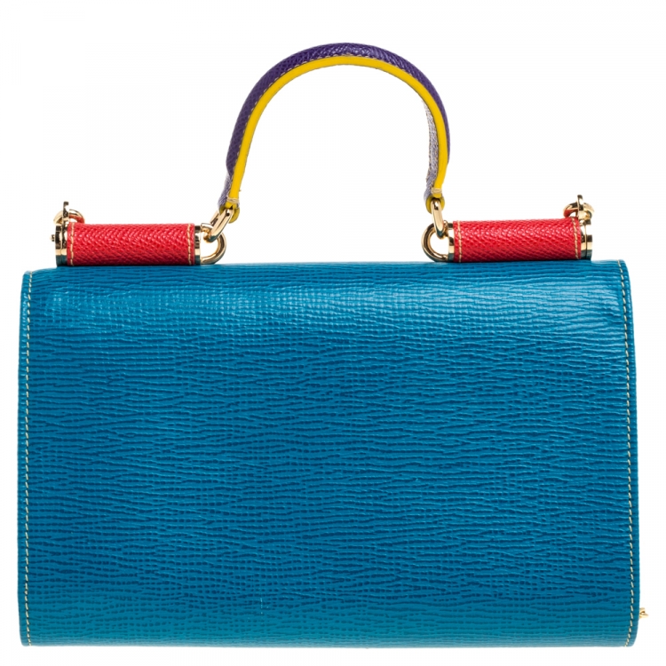 Pre Owned Dolce & Gabbana Multicolor Sicily Lipstick Wallet on Chain