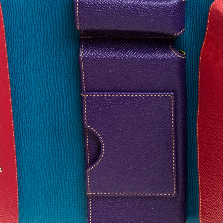 Pre Owned Dolce & Gabbana Multicolor Sicily Lipstick Wallet on Chain