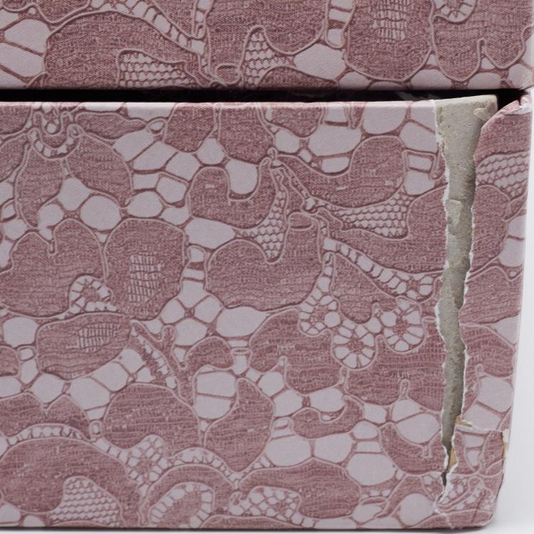 Pre Owned Dolce & Gabbana Purple Wood Bellezza Box Clutch Bag