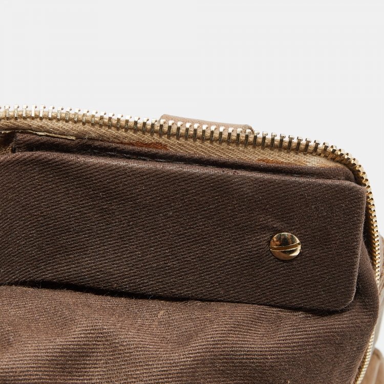 Pre Owned D&G Beige Leather Karen Shoulder Bag