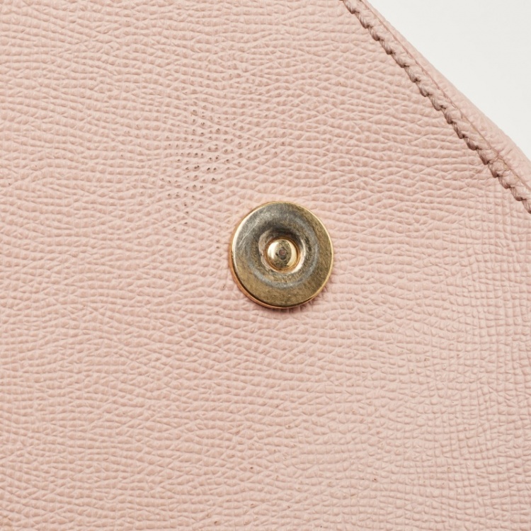 مملوكة مسبقًا Dolce & Gabbana Light Pink Leather Large Miss Sicily Top Handle Bag
