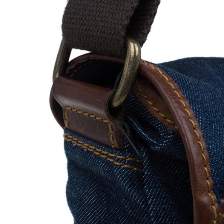 Pre Owned Dolce and Gabbana Denim Messenger Bag