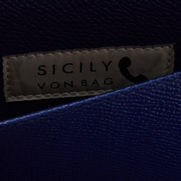 Pre Owned Dolce & Gabbana Multicolor Leather Miss Sicily Von Wallet on Chain