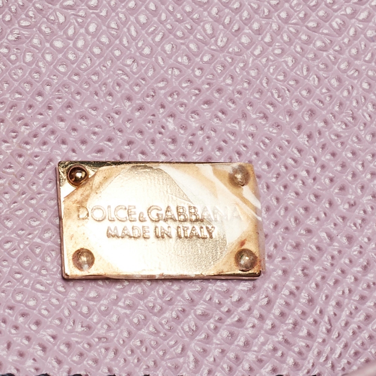 Pre Owned Dolce & Gabbana Multicolor Mixed Exotic and Leather Small Miss Sicily Top Handle Bag
