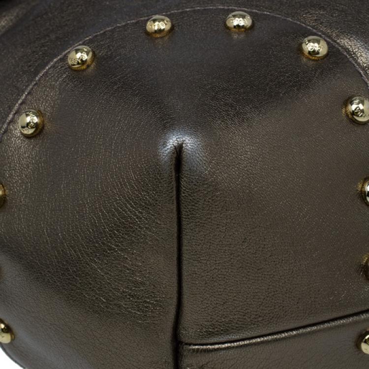 مملوكة مسبقًا Dolce and Gabbana Bronze Leather Hobo