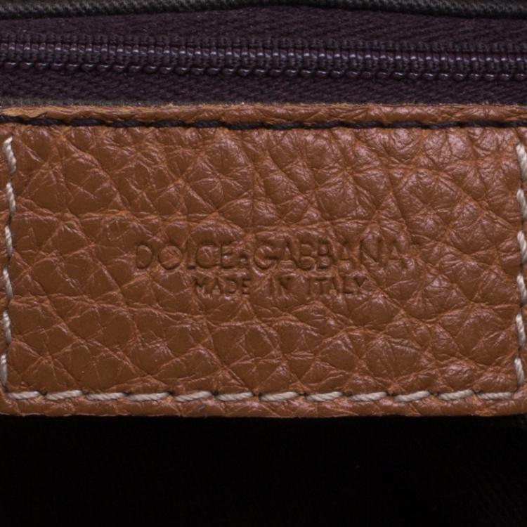 Pre Owned Dolce and Gabbana Silver Leather Miss Easy Way Boston Bag
