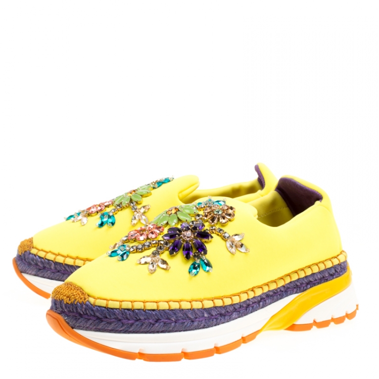 dolce and gabbana yellow shoes