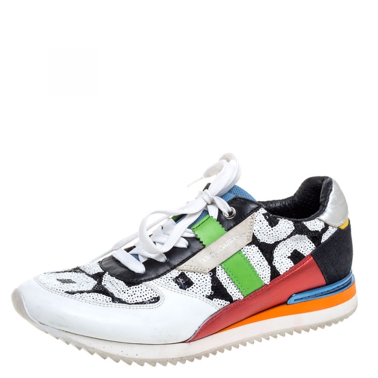 multicolor sequin sneakers