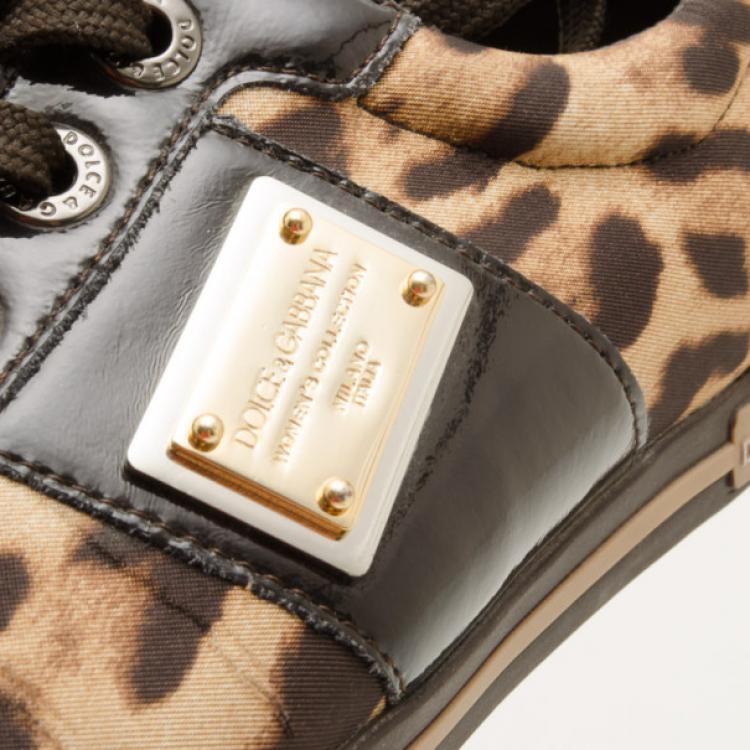 Pre Owned Dolce and Gabbana Women's Collection Leopard Sneaker Size 36.5