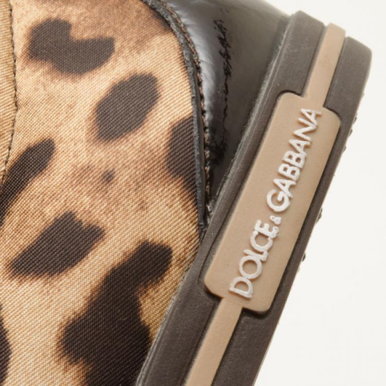 Pre Owned Dolce and Gabbana Women's Collection Leopard Sneaker Size 36.5