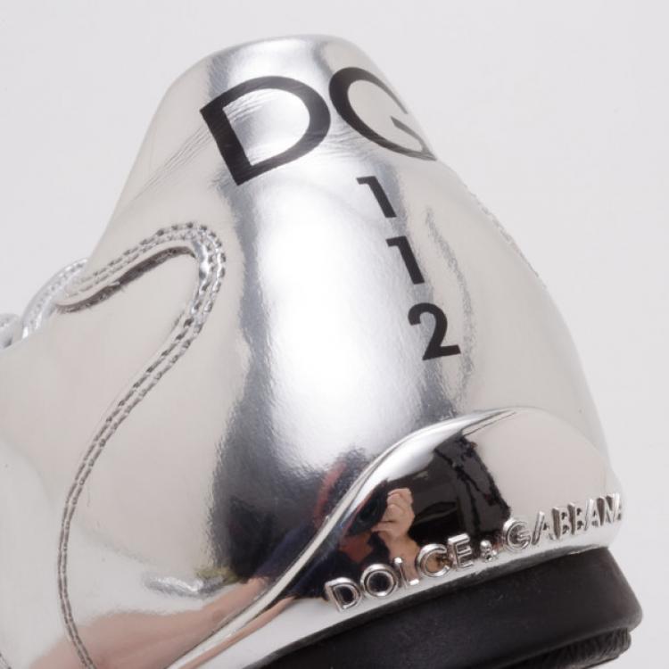 Pre Owned Dolce and Gabbana Limited Edition Silver Trainers Size 36.5